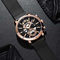 MINI FOCUS Watches Mens 2019 Quartz Rose Gold Watch Men Business Men's Watch Top Brand Luxury Fashion Casual Male Watch Luminous