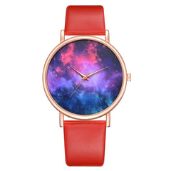 Unique Women's Watches Cosmic Vortex Dial Fashion Ladies Quartz Wristwatch Leather Strap Featured Clock Top Lvpai Bayan Saat@50