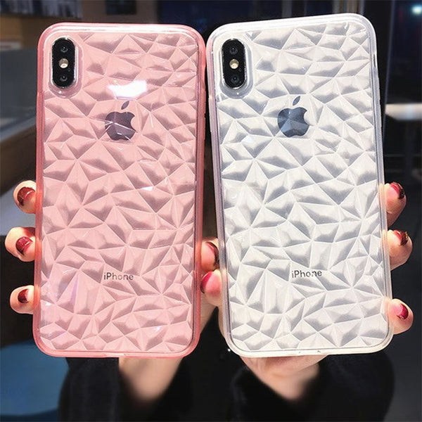 Colorful Frame Transparent Clear Phone Case For Iphone 6 6s plus 7 8plus X XS XR XS Max Soft TPU Full Protective Back Covers