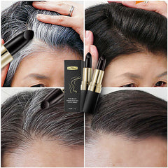 New Portable Lipstick Design Hair Dye One-Time White Hair Women Hairline Black/Brown Color Dyeing Pen Stick Chalk Tools TSLM1