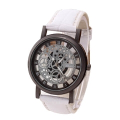 DISU Men Watch Stainless Steel Quartz Military Sport Leather Band Watch Man vintage men wristwatch clock mens watches