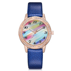 Women's Watches Casual watch De Mujer Zegarki Damskie Rainbow Dial Vintage Belt Ladies Exquisite Clock Bayan Saat@50
