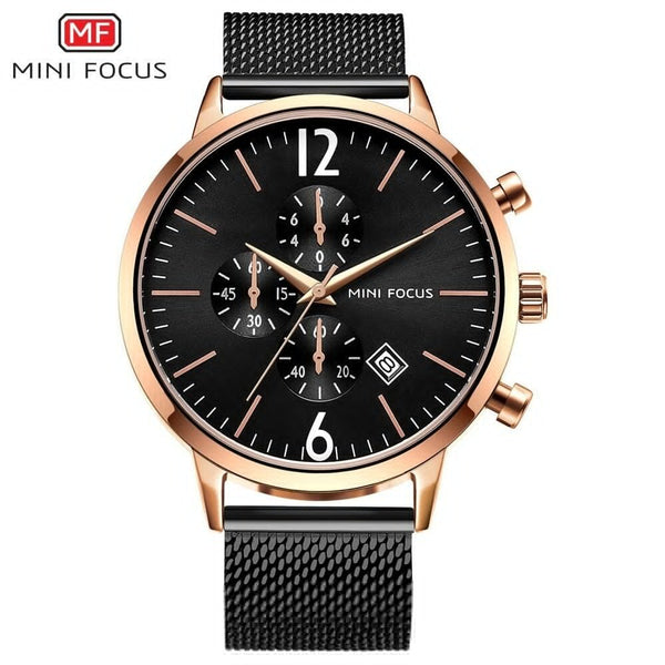 MINI FOCUS Fashion Watch Men Waterproof Men Watches 2019 Luxury Brand Stainless Steel Sport Watches For Men Clock Wristwatches