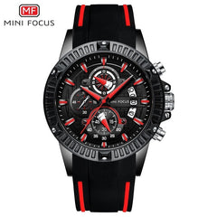 MINIFOCUS Fashion Sports Watch Men Waterproof Silicone Wrist Watches Men Luxury Brand Men's Watches Quartz Watches Male Clock