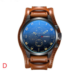 Men's Watch Fashion Three Eyes Calendar Leather Strap Quartz Watch Man Reloj Hombre 2019 Men Wristwatch Clock relogio masculino