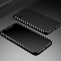 360 Degree Phone Cases For iPhone X 8 7 6 6s Plus 5 5s SE Case Ultra thin Hard PC Shockproof Armor Cover Shell Capa + Glass Film