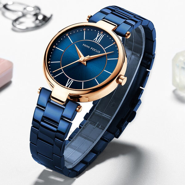 MINIFOCUS Fashion Women Watches Top Brand Luxury Designer Waterproof Lady Watch For Woman Quartz Watch Women Female Wristwatch
