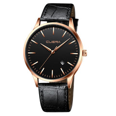 Men's Wrist Watch Sport Stainless Steel Case Leather Band Quartz Analog Watch Mens Watches Mens 2019 Men Wristwatch Clock