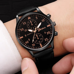 DISU Women Men Watches Leather Military Alloy Analog Quartz Business watch man watches mens 2019 relogios masculino