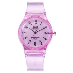 New Women Watches Roman Numeral Dial Ladies Quartz Wristwatch Transparent Jelly Color Silicone Strap Simple Clock Reloj Mujer@50
