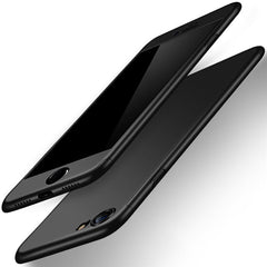 360 Degree Full Cover Anti-fall Phone Case For iPhone 6 6S Plus X Xs Max Xr 7 8 Plus With Tempered Glass Case Hard PC Shell Capa
