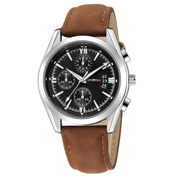 Man Women Watch Luxury Quartz Sport Military Stainless Steel Dial Leather Watch Mens new arrival in men wrist watches relogio