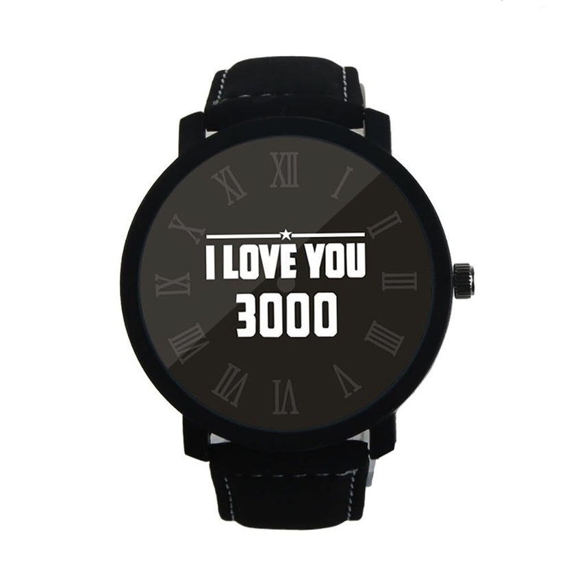 Man And Woman Watch I LOVE YOU 3000 Quartz Simple Leather Belt Watches Mens 2019 Men Wristwatch Clock erkek kol saati