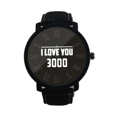 Man And Woman Watch I LOVE YOU 3000 Quartz Simple Leather Belt Watches Mens 2019 Men Wristwatch Clock erkek kol saati