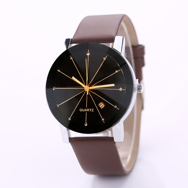 Men Wrist Watch Luxury Stainless Steel Quartz Date Sport Leather Band Dial Watch Man Reloj Hombre 2019 Men Wristwatch Clock