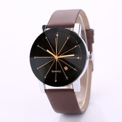 Men Wrist Watch Luxury Stainless Steel Quartz Date Sport Leather Band Dial Watch Man Reloj Hombre 2019 Men Wristwatch Clock