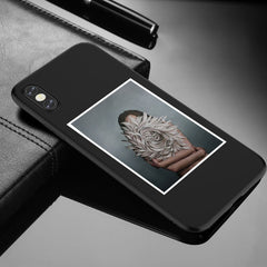 Art Flower Painting Case For iPhone X 6 6S 7 8 Plus Soft TPU Silicone Floral Cover For iPhone XR XS Max Sexy Girl Pattern Coque