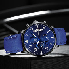 Men Watches Military Luxury Sports Analog Leather Quartz Wristwatch Mens Relojes Hombre 2019 relogios masculinos orologio uomo