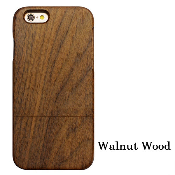 Natural Wood Case For iPhone 7 6 6s Plus 5 5s SE Cover High Quality Durable Real Wooden Rosewood Bamboo Walnut Phone Cases Shell
