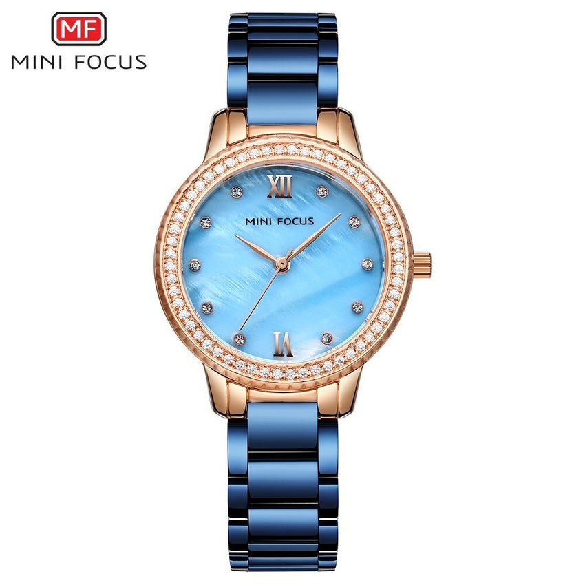 MINIFOCUS Fashion Women Watches Waterproof Stainless Steel Watch Woman Lady Women's Wristwatches Ladies Watches Top Brand Luxury