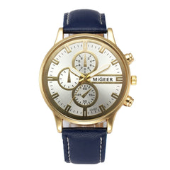 DISU Men Watch Classic Leather Strap Quartz Casual wristwatch mens watches mens 2019 clock men