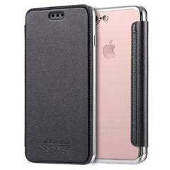 Wallet Flip Book PU Leather Phone Case For iPhone X XR XS Max 5 5S SE 6 6S 7 8 Plus Transparent Clear Back Cover Shell