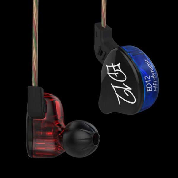 Original KZ ED12 In Ear Earphone Stereo Running Sport Earphone Noise Cancelling HIFI Bss Monito Earphone Headset