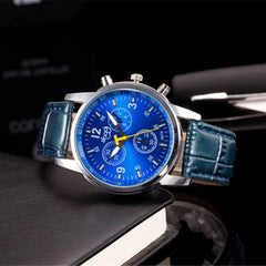 Mens Wrist Watches Luxury Fashion Crocodile Faux Leather Analog Men Wristwatch Clock Relojes Hombre 2019 erkek kol saati