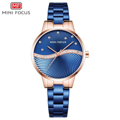 MINIFOCUS Watches Women Fashion Watch 2019 Waterproof Stainless Steel Lady Watch For Woman Clock Casual Dress Ladies Gold Watch