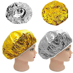 10pcs Suction Aluminum Foil Waterproof Ultra-thin Sets of Oil Bath Hoods Nourishing Dry Disposable Shower Cap Baking Oil Hair