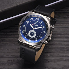 Men Watch Fashion Quartz High Quality Leather Blu Ray Glass Wristwatch Mens Reloj Hombre 2019 Men Wristwatch Clock