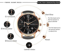 MINI FOCUS Fashion Watch Men Waterproof Men Watches 2019 Luxury Brand Stainless Steel Sport Watches For Men Clock Wristwatches