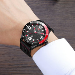 MINIFOCUS Fashion Men Watches 2019 Luxury Brand Leather Band Men's Watch Waterproof Mens Watches Quartz Calendar Date Wristwatch