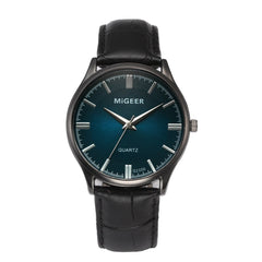 DISU Men Wrist Watch Retro Design Leather Band Analog Alloy Quartz watch mens watches mens 2019 men wristwatch clock
