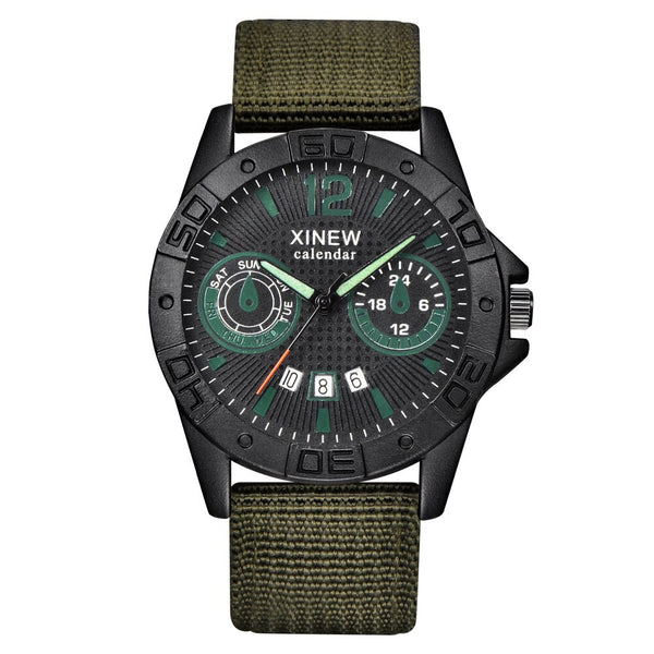 Mens Watch Analog Sport Stainless Steel Case Leather Quartz Watch Man wrist watches day date Reloj Hombre 2019 relogio masculino