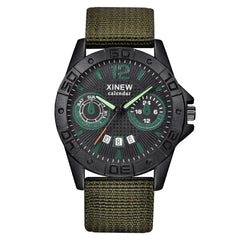 Mens Watch Analog Sport Stainless Steel Case Leather Quartz Watch Man wrist watches day date Reloj Hombre 2019 relogio masculino