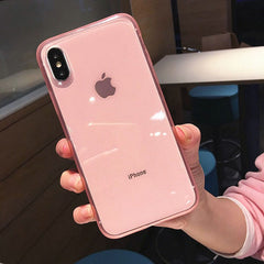 Colorful Transparent Silicone Frame Phone Case For iPhone 11 X XR XS Max 8 7 6 6SPlus Soft TPU Protection Cover For iPhone 11Pro
