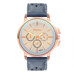 DISU Men Wrist Watch Retro Design Leather Band Analog Alloy Quartz Watch Man new arrival in men wrist watches wristwatch mens
