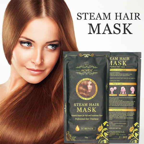 New 1 Pc Steam Hair Mask  Repair Damaged Hair Care Color Protection Nutrition Smooth Moisturizing Repair Hair Supple TSLM2