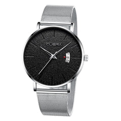 Men Watch Luxury Quartz Stainless Steel Dial Casual Bracelet Watches Mens 2019 Men Wristwatch Clock Watch Mens relogio masculino
