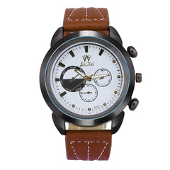 Mens Watches Luxury Business Large Dial Leather Belt Quartz Watch Man big dial watches for men horloges mannen orologio uomo