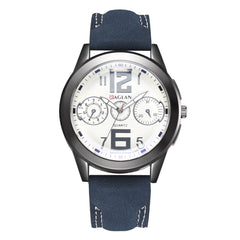 Men Wristwatch Fashion Quartz High Quality Leather Blu Ray Glass Clock Watch Man Watches Mens 2019 relogios masculinos