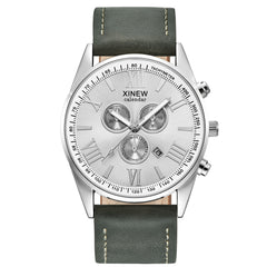 XINEW Men Wristwatch Clock Sports Date Analog Alloy Military Quartz Watch Man Relojes Hombre 2019 erkek kol saati orologio uomo