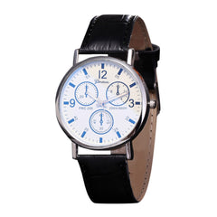 Men Women Wrist Watch Blu Ray Glass Neutral Quartz Simulates Wristwatch Mens Reloj Hombre 2019 clock men relogio masculino