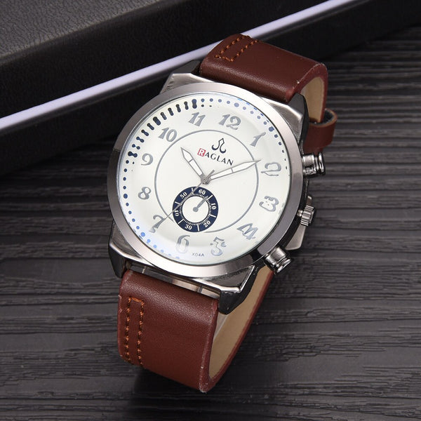 Men Watch Fashion Quartz High Quality Leather Blu Ray Glass Wristwatch Mens Reloj Hombre 2019 Men Wristwatch Clock