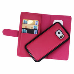 Leather Flip For Iphone 7 6 6s Plus Cover 2 in 1 Multifunction Wallet Case For Samsung Galaxy S5 S6 S7 edge S8 Plus Phone bag