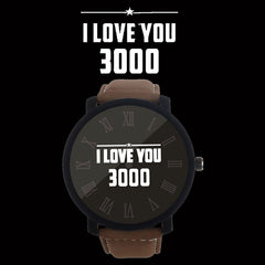 Man And Woman Watch I LOVE YOU 3000 Quartz Simple Leather Belt Watches Mens 2019 Men Wristwatch Clock erkek kol saati