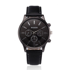 Man Wrist Watch Retro Design Leather Band Analog Alloy Quartz Watch Mens watches mens 2019 men wristwatch clock
