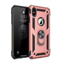 Armor Shockproof Phone Case For iphone X 8 7 6 6s Plus XS MAX XR Car Magnetic Cases Finger Ring Holder Case Cover
