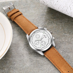 Man Women Watch Luxury Quartz Sport Military Stainless Steel Dial Leather Watch Mens new arrival in men wrist watches relogio